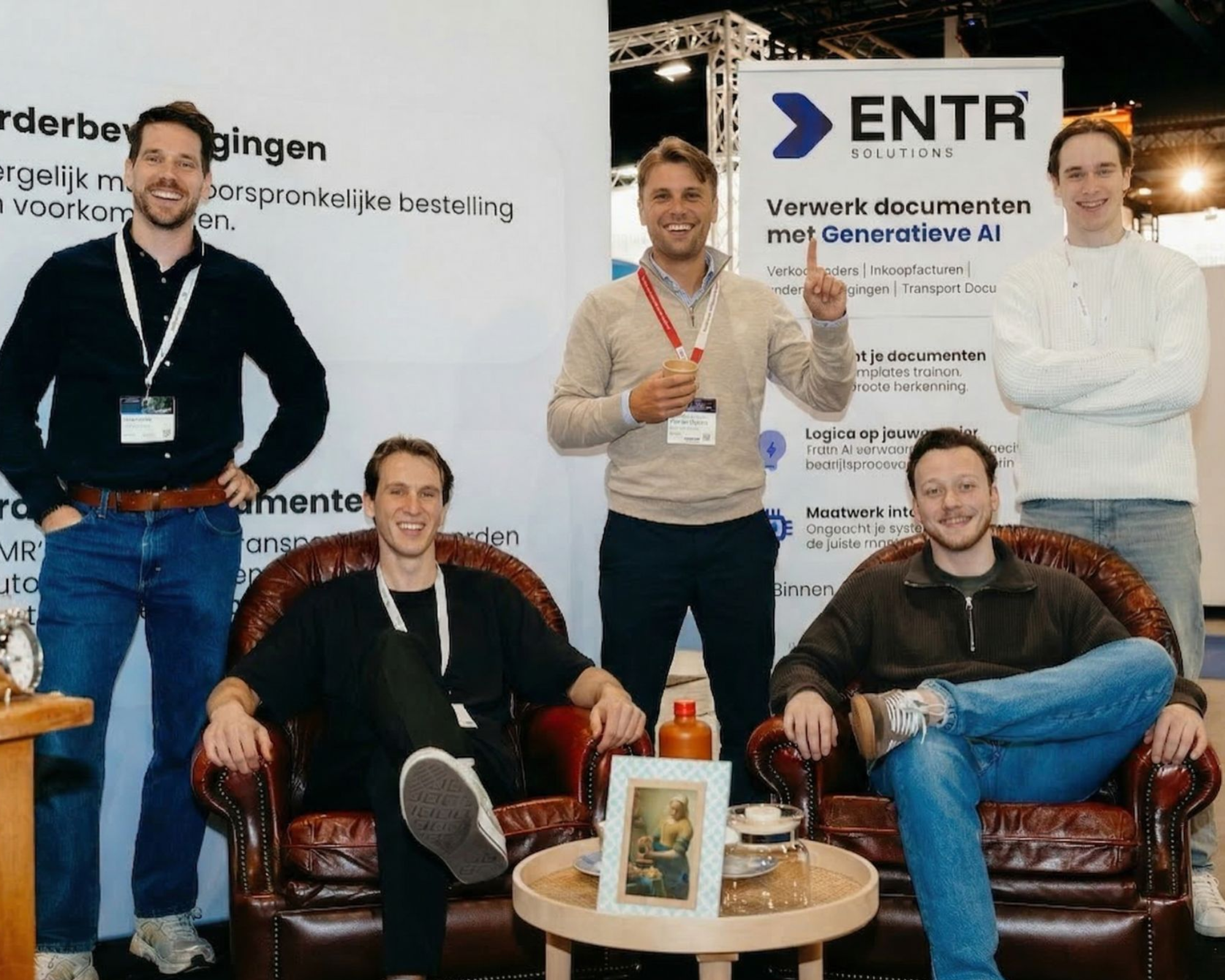 ENTR team op een beursstand