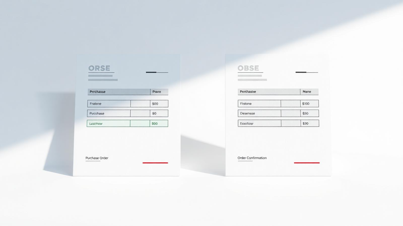 A dashboard showing automated purchase order to order confirmation reconciliation processes.