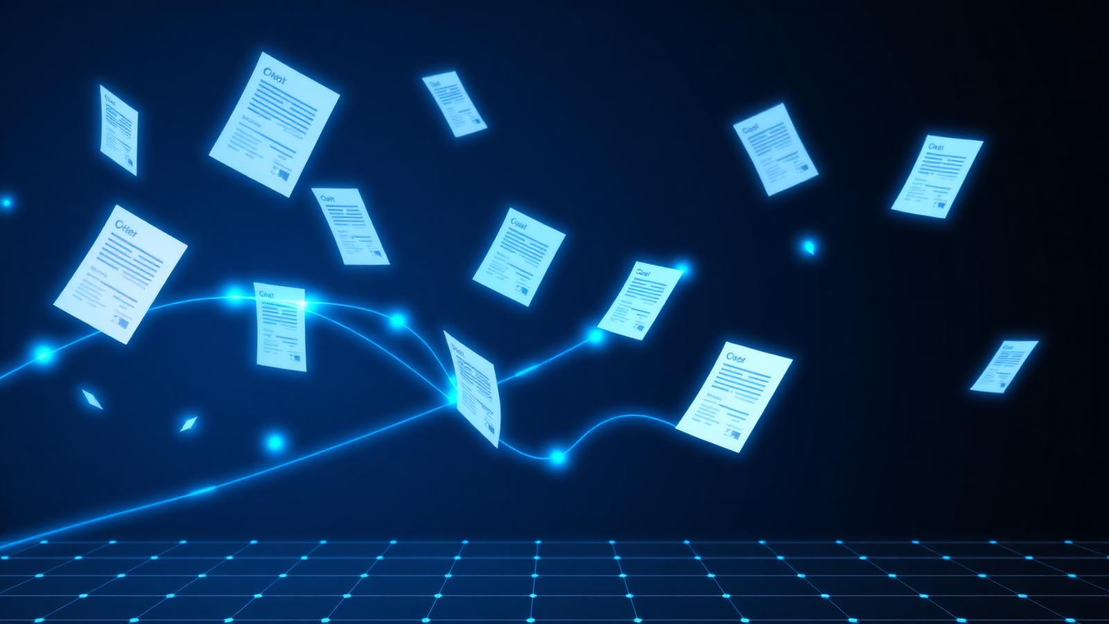 A professional dashboard showing automated sales order entry workflows and data extraction.